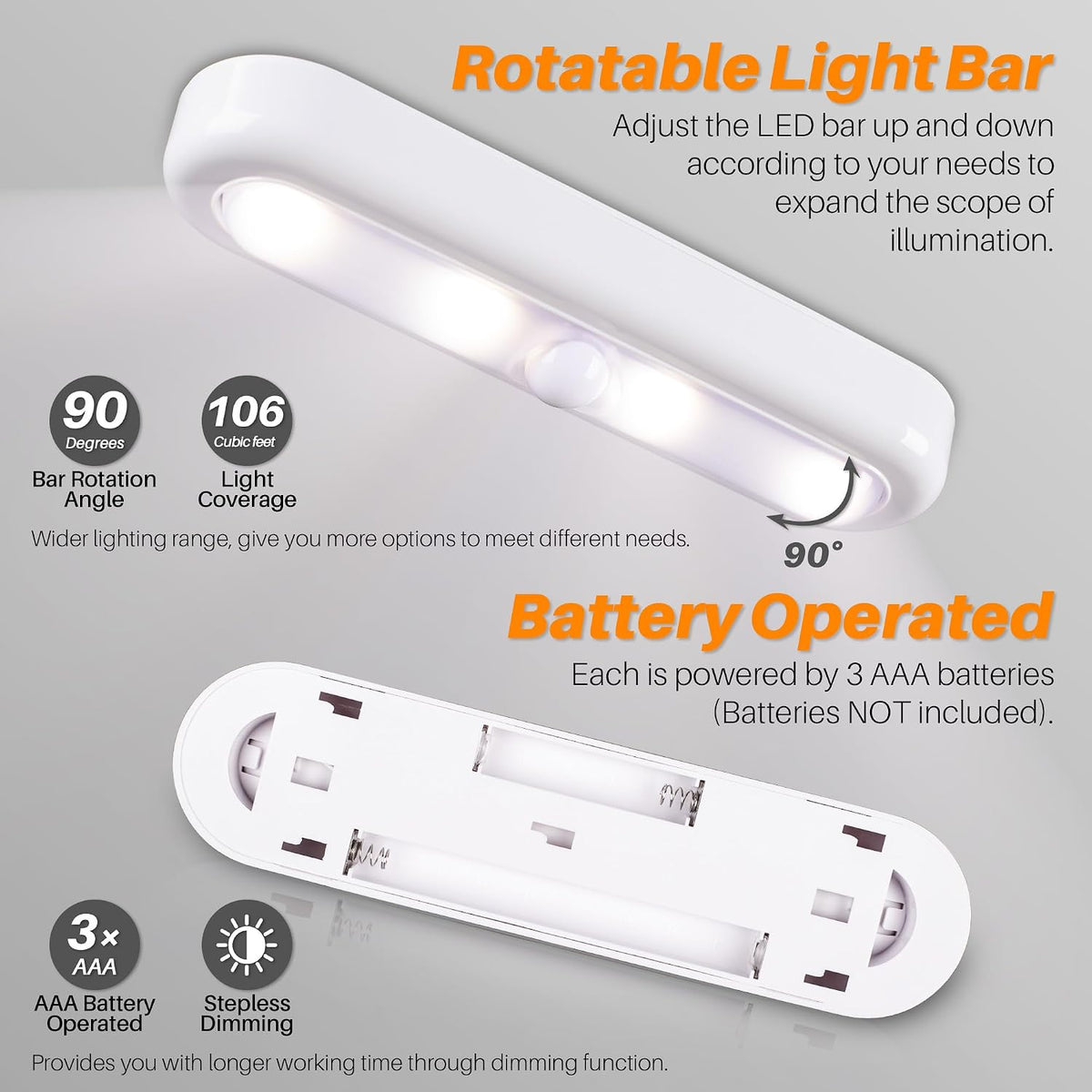 💡 Motion Sensor Cabinet Light – Battery Operated, Wireless & Easy to Install 🔋