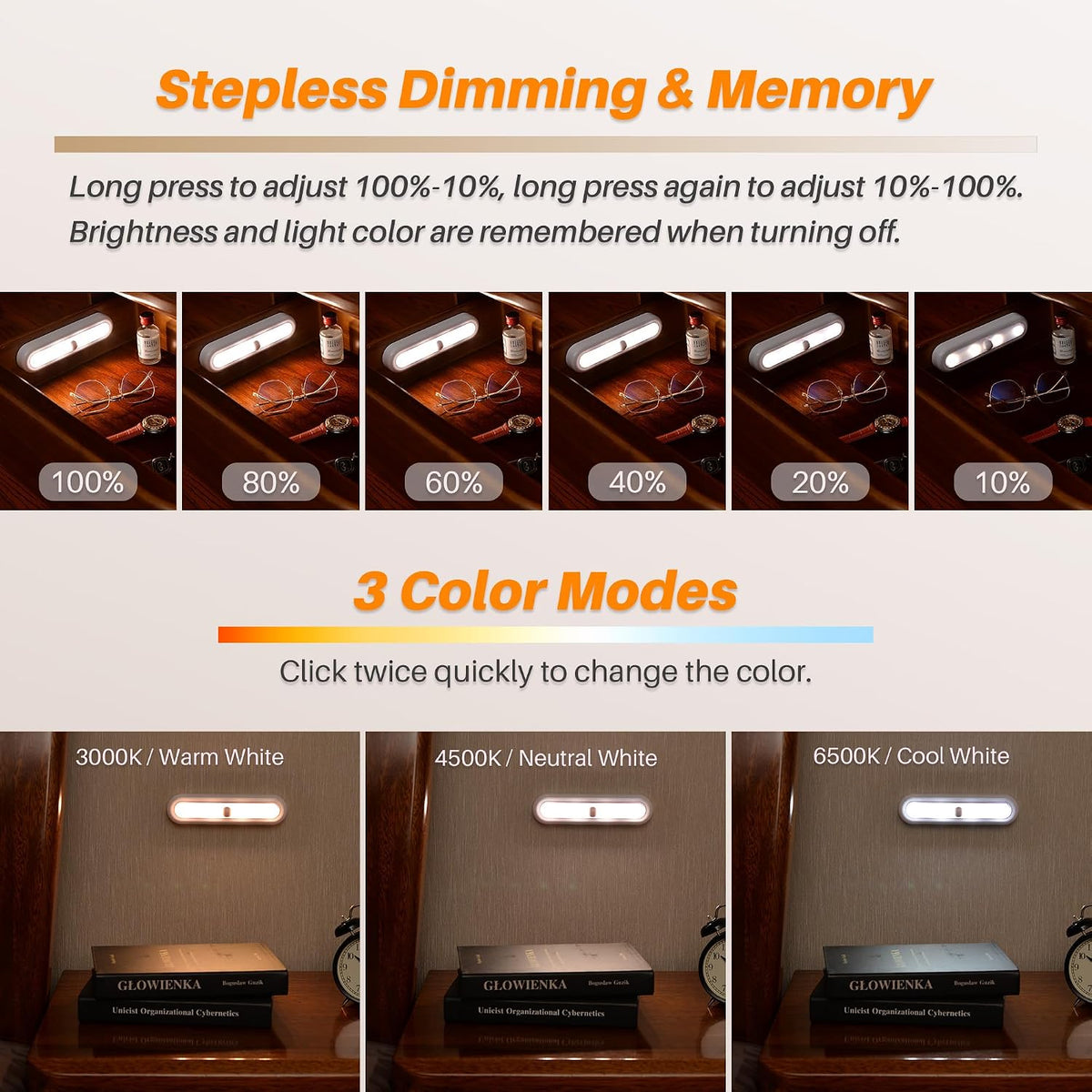 💡 Motion Sensor Cabinet Light – Battery Operated, Wireless & Easy to Install 🔋